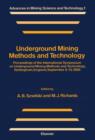 Image for Underground Mining Methods and Technology