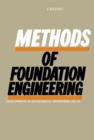 Image for Methods of Foundation Engineering