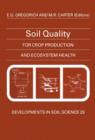 Image for Soil Quality for Crop Production and Ecosystem Health : Volume 25