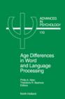 Image for Age Differences in Word and Language Processing : Volume 110