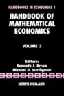 Image for Handbook of Mathematical Economics : Volume 2