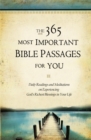 Image for The 365 Most Important Bible Passages For You