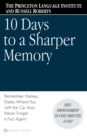 Image for Ten Days to a Sharper Memory
