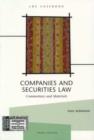 Image for Companies and Securities Law: Commentary and Materials
