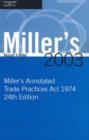 Image for Miller&#39;s Annotated Trade Practices Act