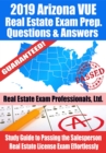 Image for 2019 Arizona VUE Real Estate Exam Prep Questions, Answers &amp; Explanations: Study Guide to Passing the Salesperson Real Estate License Exam Effortlessly
