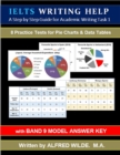 Image for IELTS Writing Help. Academic Task 1 Writing. Practice Tests for Pie Charts &amp; Data Tables. (With Band 9 Model Answers)