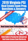 Image for 2019 Virginia PSI Real Estate Exam Prep Questions, Answers &amp; Explanations: Study Guide to Passing the Salesperson Real Estate License Exam Effortlessly