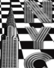 Image for checker board New York City Chrysler Building creative drawing journal
