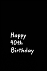 Image for Happy 40th Birthday