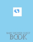 Image for Baby Boy Foot Prints Stylish Shower Guest Book
