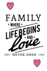 Image for Family Where Life Begins And Love Never Ends