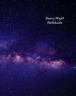 Image for Starry Night Notebook : College Ruled, Milky Way Galaxy Design Notebook, Journal
