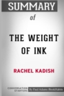 Image for Summary of The Weight of Ink by Rachel Kadish : Conversation Starters