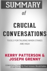 Image for Summary of Crucial Conversations by Kerry Patterson and Joseph Grenny : Conversation Starters