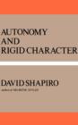 Image for Autonomy and Rigid Character