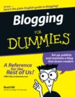 Image for Blogging for dummies