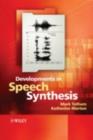 Image for Developments in speech synthesis