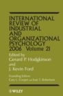 Image for International review of industrial and organizational psychologyVol. 21: 2006