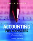 Image for Accounting for managers  : interpreting accounting information for decision-making