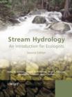 Image for Stream hydrology: an introduction for ecologists.