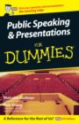 Image for Public Speaking and Presentations For Dummies