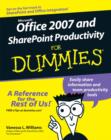 Image for Office 2007 and SharePoint productivity for dummies