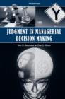 Image for Judgment in managerial decision making