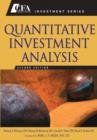 Image for Quantitative investment analysis