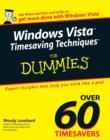 Image for Windows Vista Timesaving Techniques For Dummies