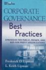 Image for Corporate governance best practices: strategies for public, private, and not-for-profit organizations