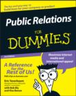 Image for Public relations for dummies.