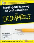 Image for Starting and Running an Online Business for Dummies