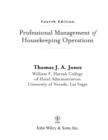 Image for Professional management of housekeeping operations