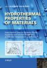 Image for Hydrothermal Properties Materials Experimental Data on Aqueous Phase Eqilibria and Solution Properties at Elevated Tempretures and Pressures