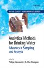 Image for Analytical methods for drinking water: advances in sampling and analysis