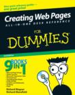 Image for Creating Web Pages All-in-one Desk Reference for Dummies