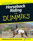 Image for Horseback riding for dummies