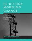 Image for Functions modeling change  : a preparation for calculus: Student study guide