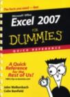 Image for Excel 2007 for Dummies: Quick Reference