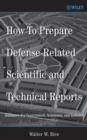 Image for How To Prepare Defense-Related Scientific and Technical Reports