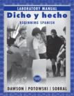 Image for Lab manual for Dicho y hecho, eighth edition  : beginning Spanish