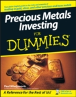 Image for Precious Metals Investing For Dummies