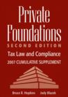 Image for Private foundations, second edition  : tax law and compliance2007 cumulative supplement