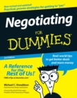 Image for Negotiating for dummies.