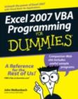 Image for Excel 2007 VBA programming for dummies