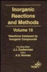 Image for Inorganic Reactions and Methods: Reactions Catalyzed by Inorganic Compounds