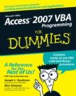 Image for Access 2007 VBA programming for dummies