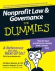 Image for Nonprofit law &amp; governance for dummies