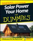 Image for Solar Power Your Home for Dummies